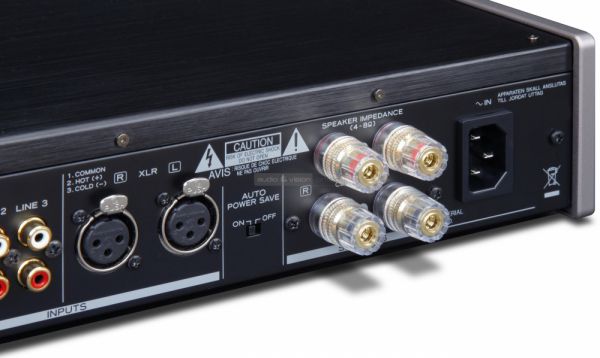 TEAC AX-501 integrált sztereó erősítő teszt hátlap