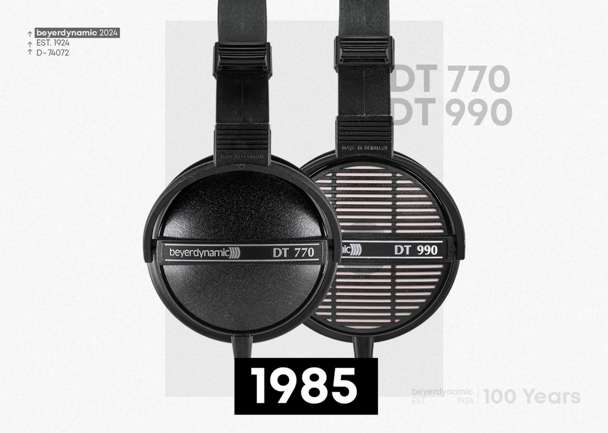 Beyerdynamic DT 770 és DT 990 fejhallgatók 1985-ben
