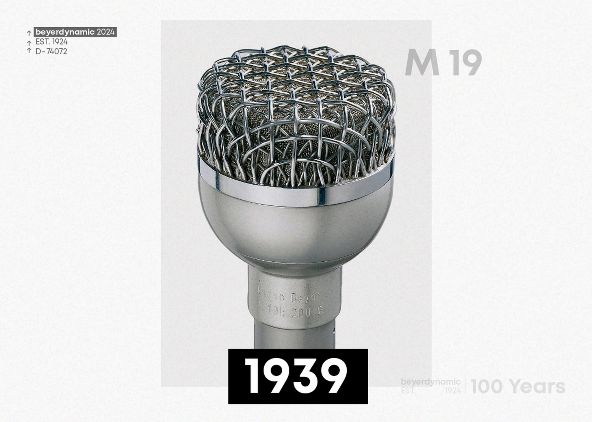 Beyerdynamic M 19 mikrofon 1939-ben