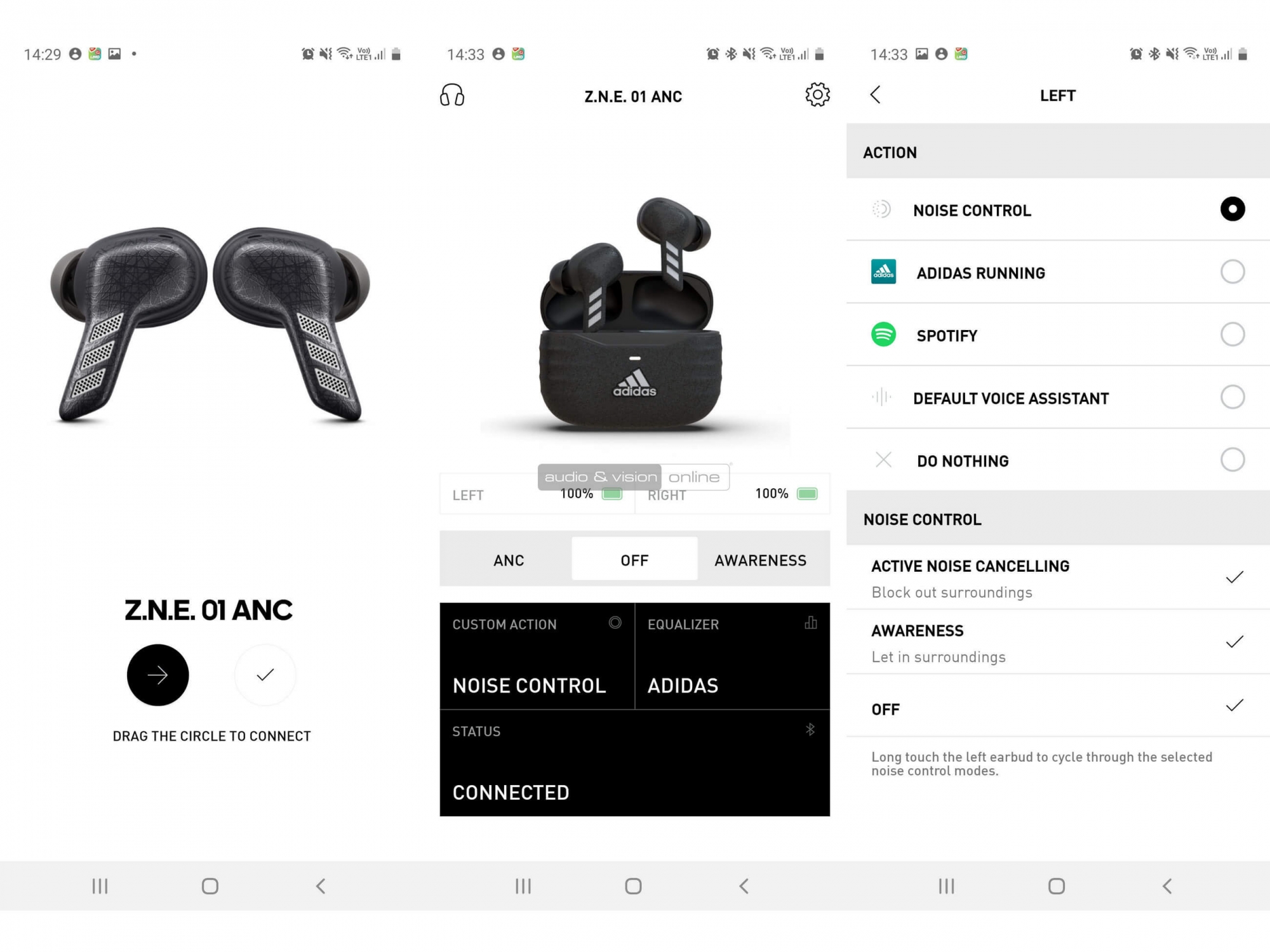 adidas ZNE 01 ANC TWS sportfülhallgató App