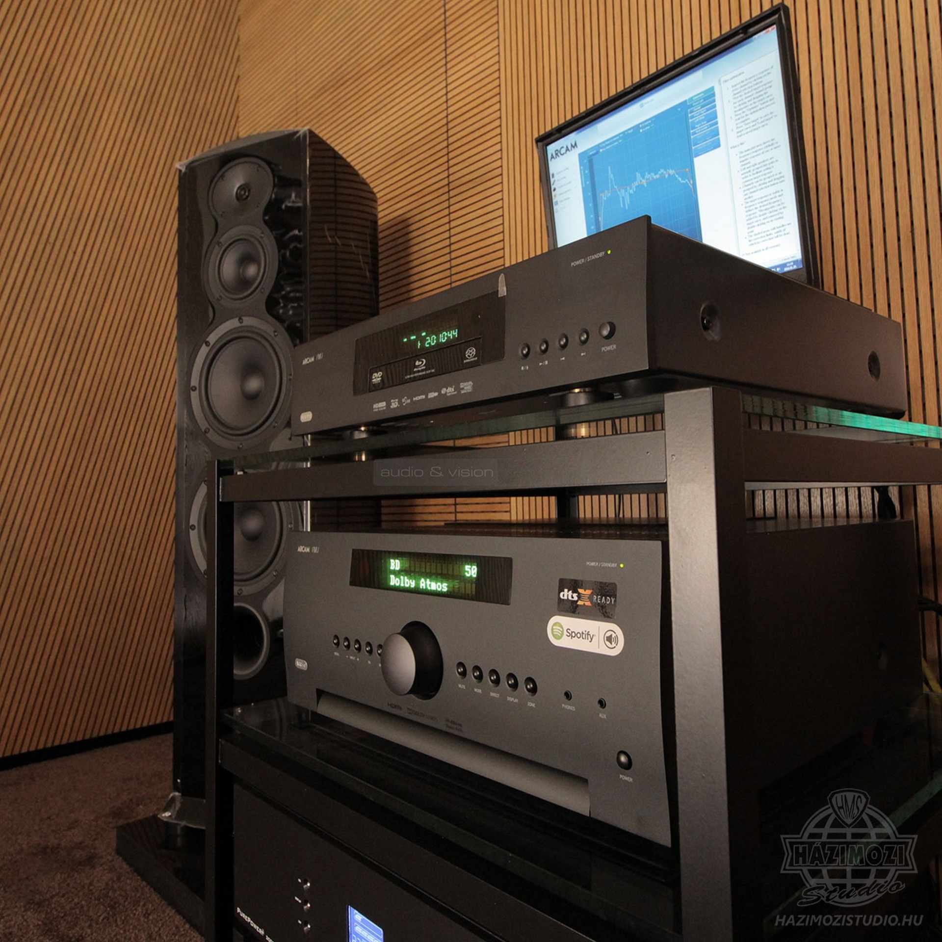 Arcam és Revel Dolby Atmos rendszer a Házimozi Stúdióban