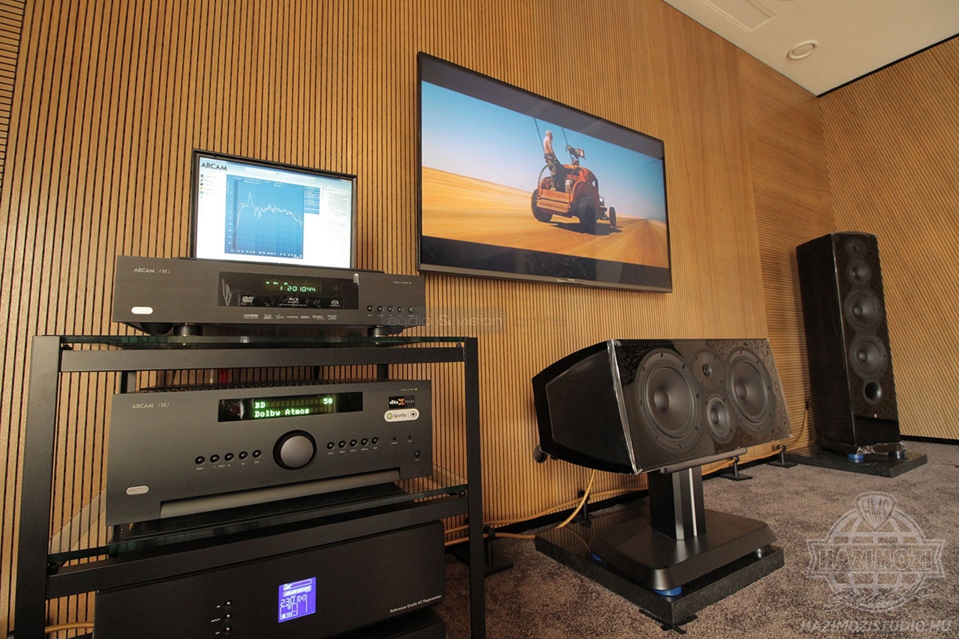 Arcam és Revel Dolby Atmos rendszer a Házimozi Stúdióban