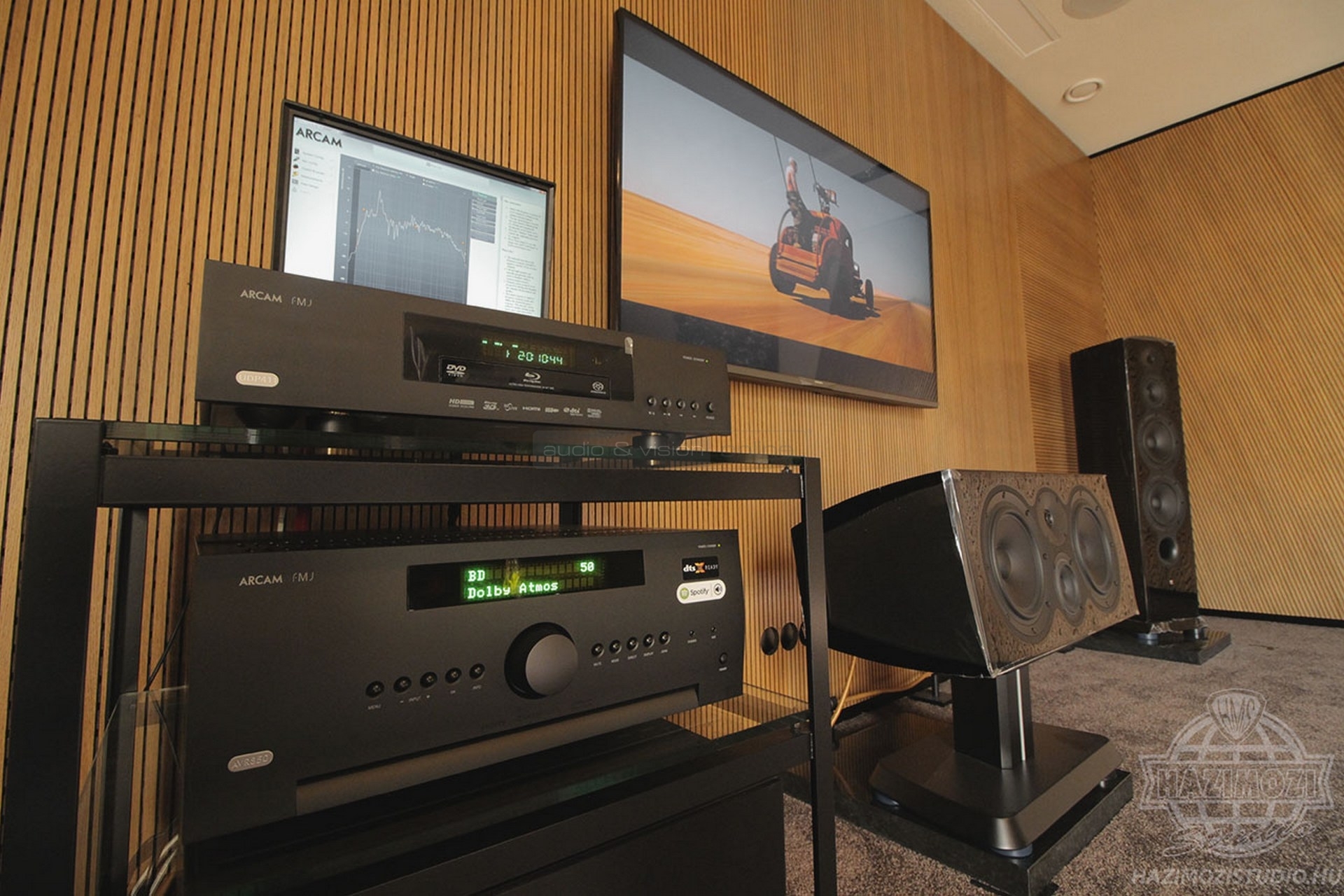 Arcam és Revel Dolby Atmos rendszer a Házimozi Stúdióban