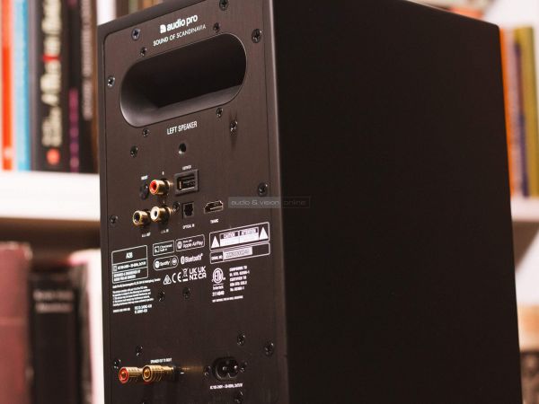 Audio Pro A28 aktív hangfal hátlap