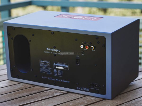 Audio Pro C10 MkII multiroom hangrendszer hátlap