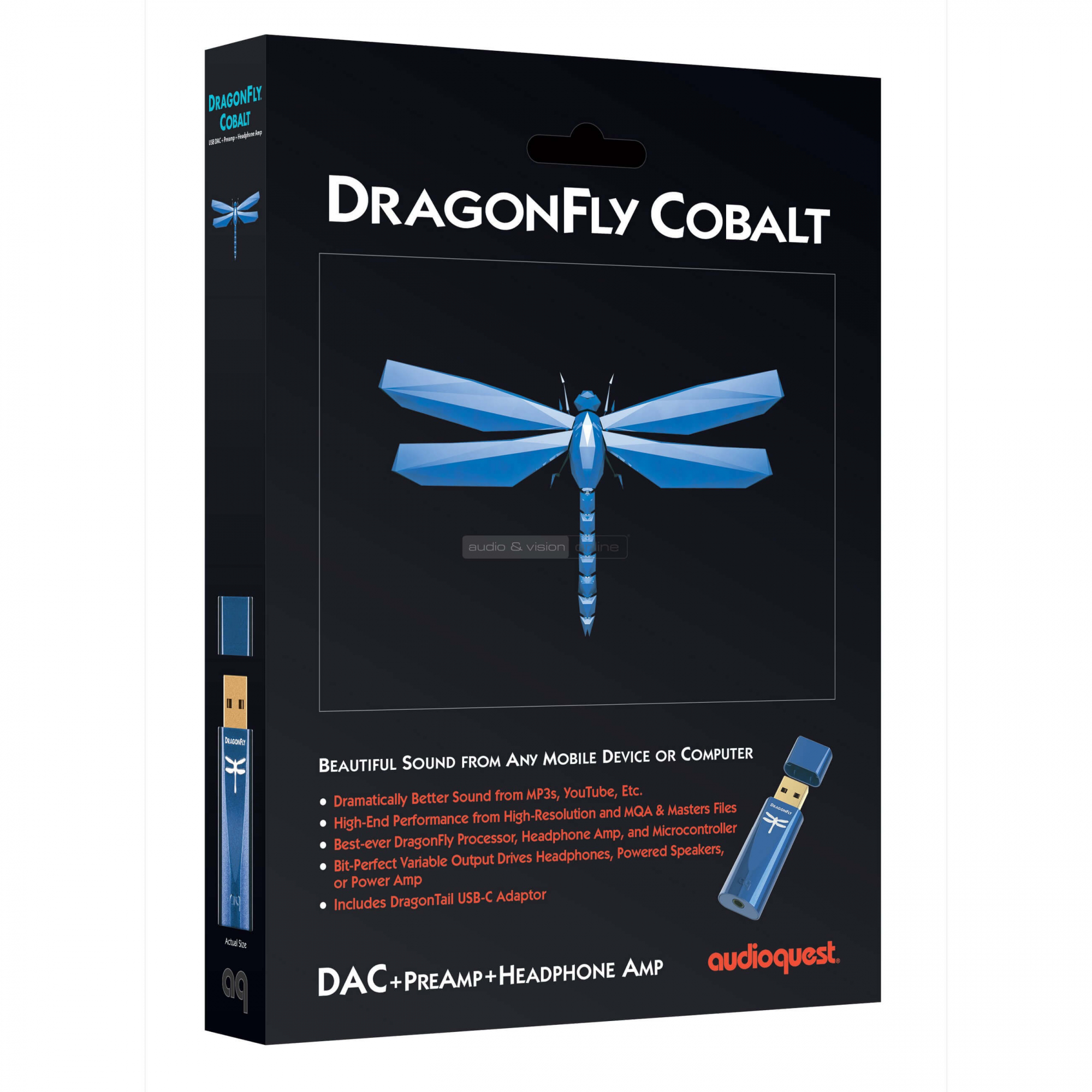 AudioQuest DragonFly Cobalt USB DAC doboz