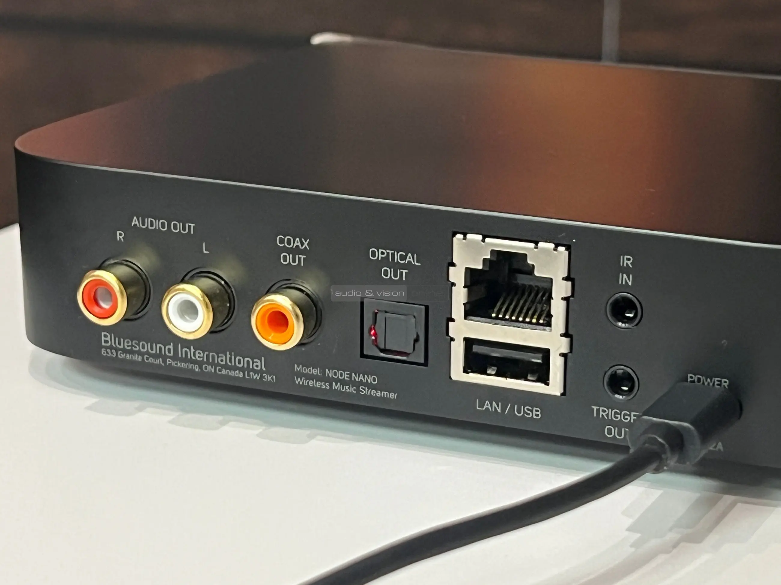 Bluesound NODE NANO hálózati zenelejátszó hátlap