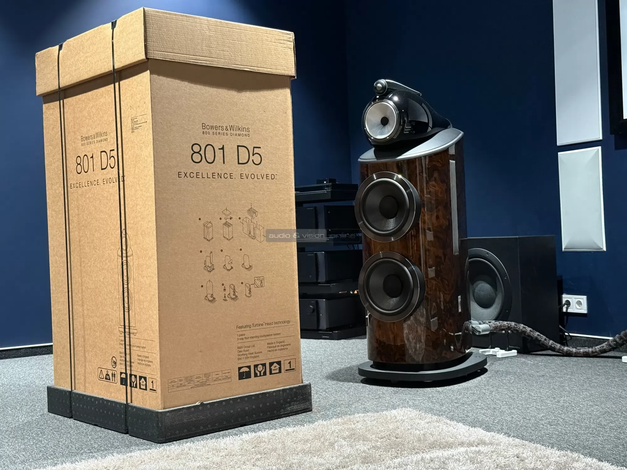 Bowers & Wilkins 801 D5 high end hangfal
