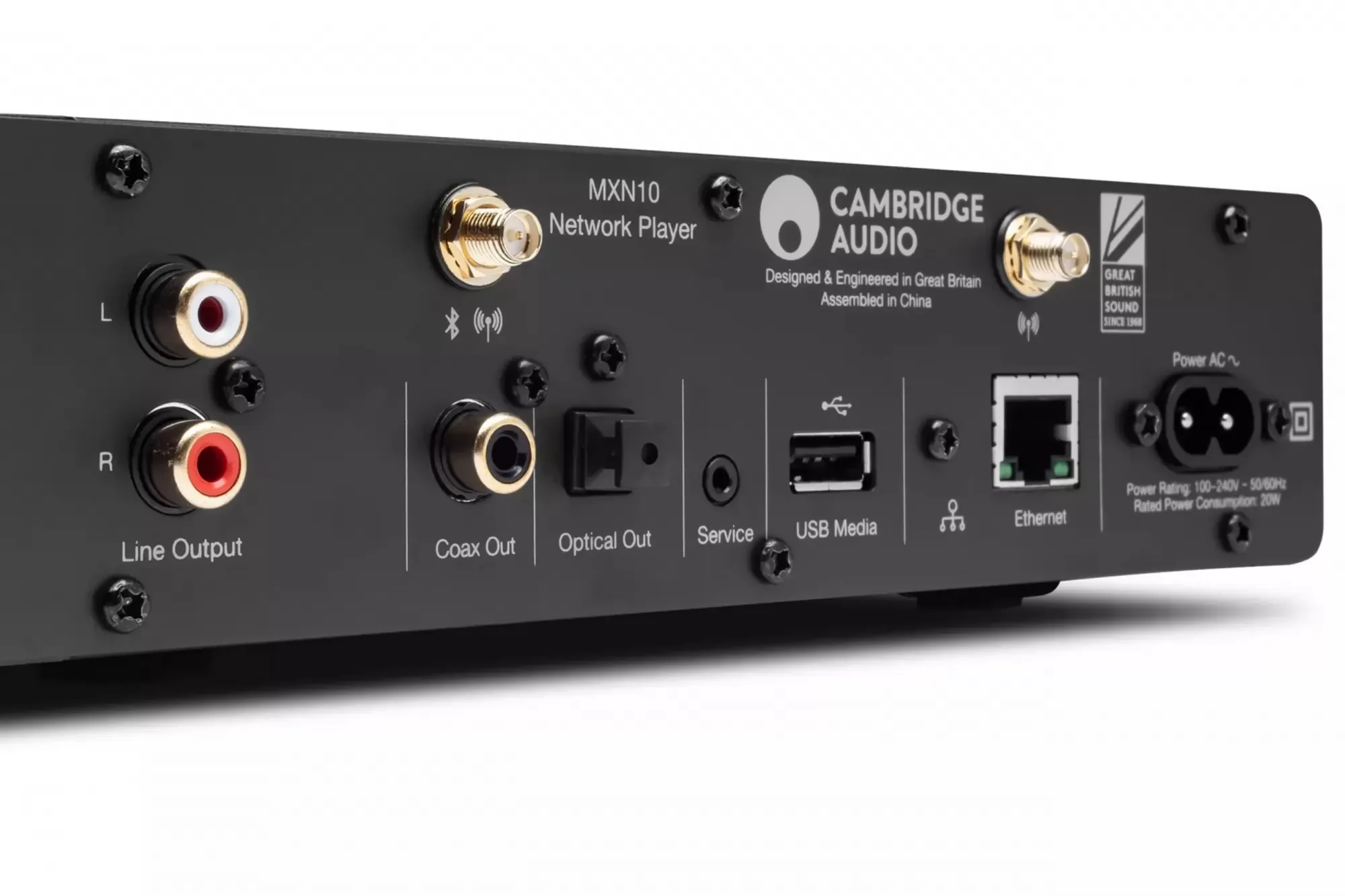 Cambridge Audio MXN10 hálózati zenelejátszó hátlap