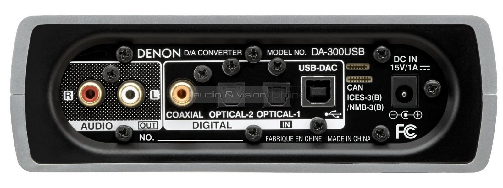 Denon DA-300USB DAC hátlap