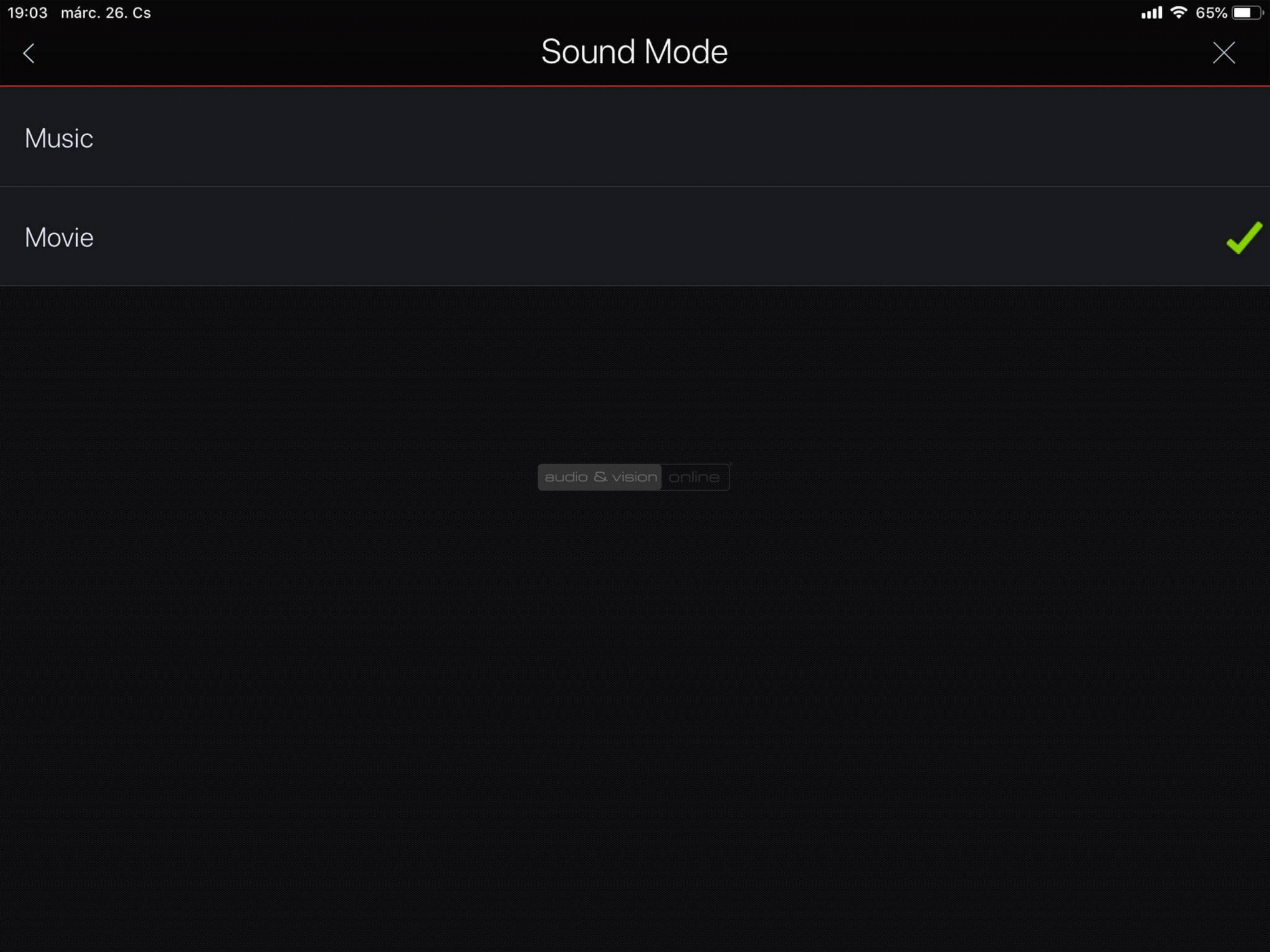 Denon DHT-S516H App Sound Mode
