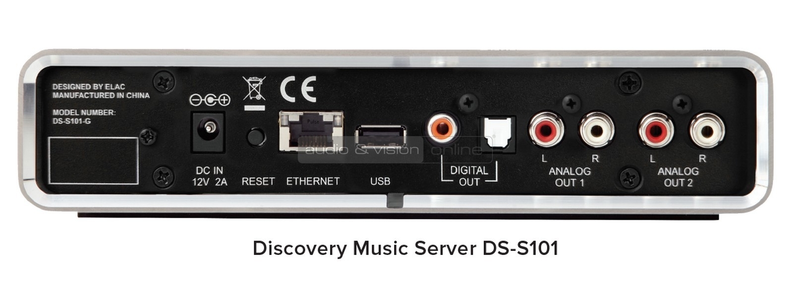 ELAC Discovery DS-S101-G zeneszerver hátlap