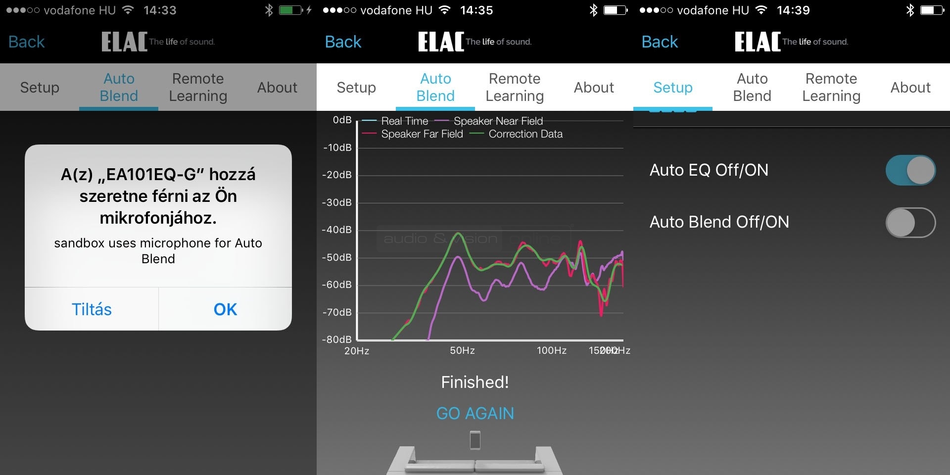 ELAC Element EA101EQ-G App - Auto Blend