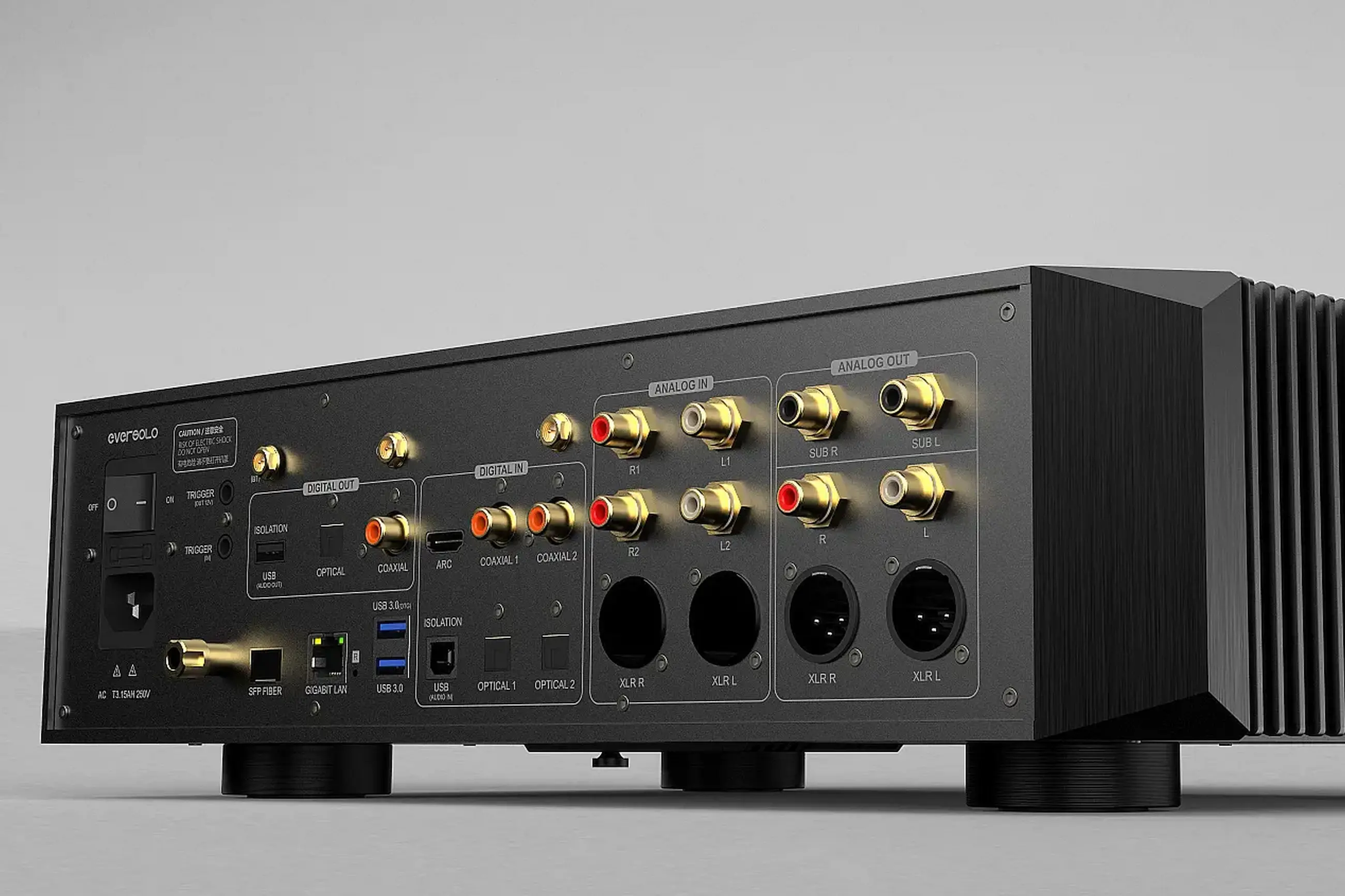 Eversolo DMP-A10 hálózati zenelejátszó hátlap