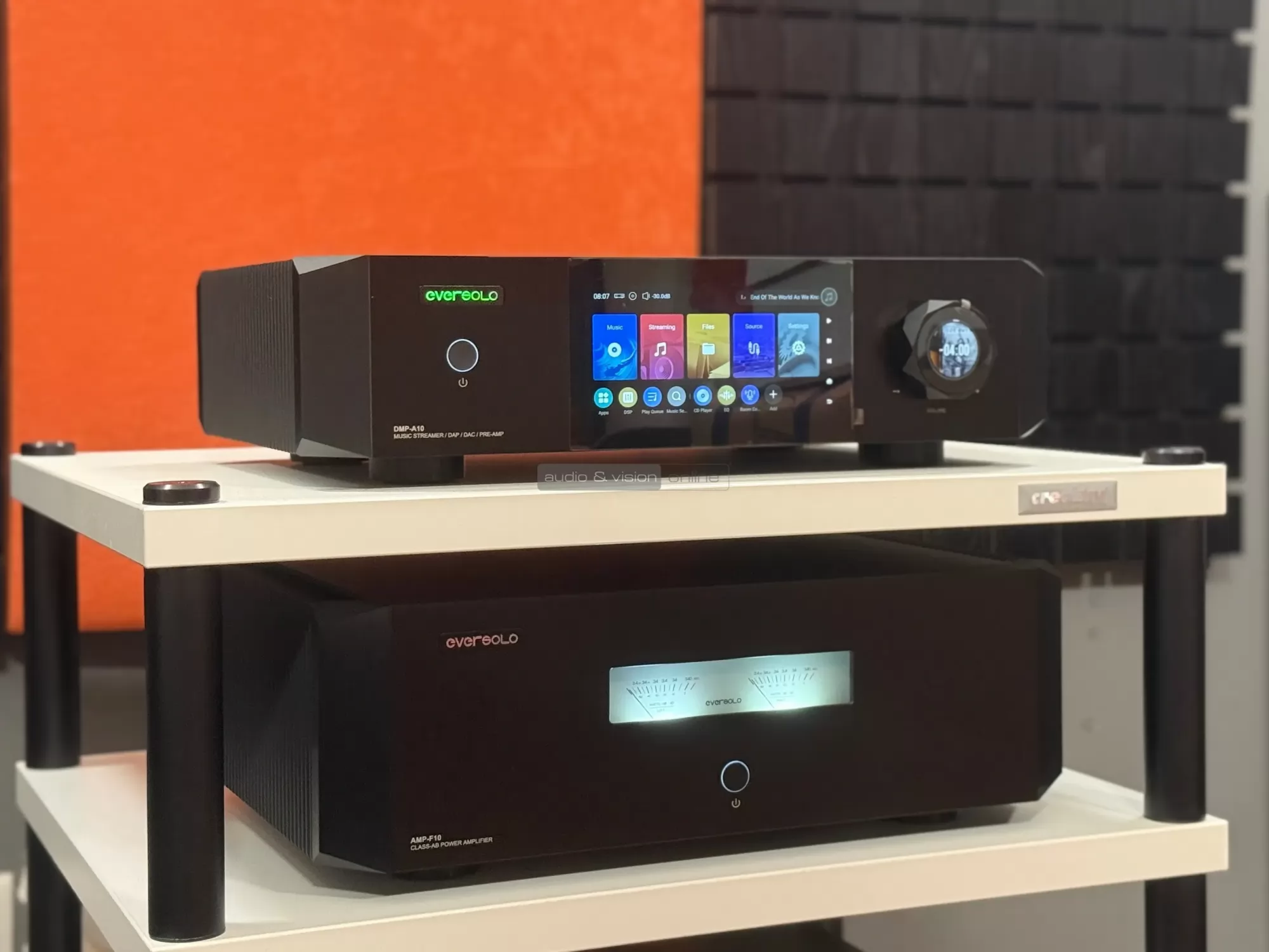 Eversolo DMP-A10 hálózati zenelejátszó AMP-F10 sztereó végerősítő