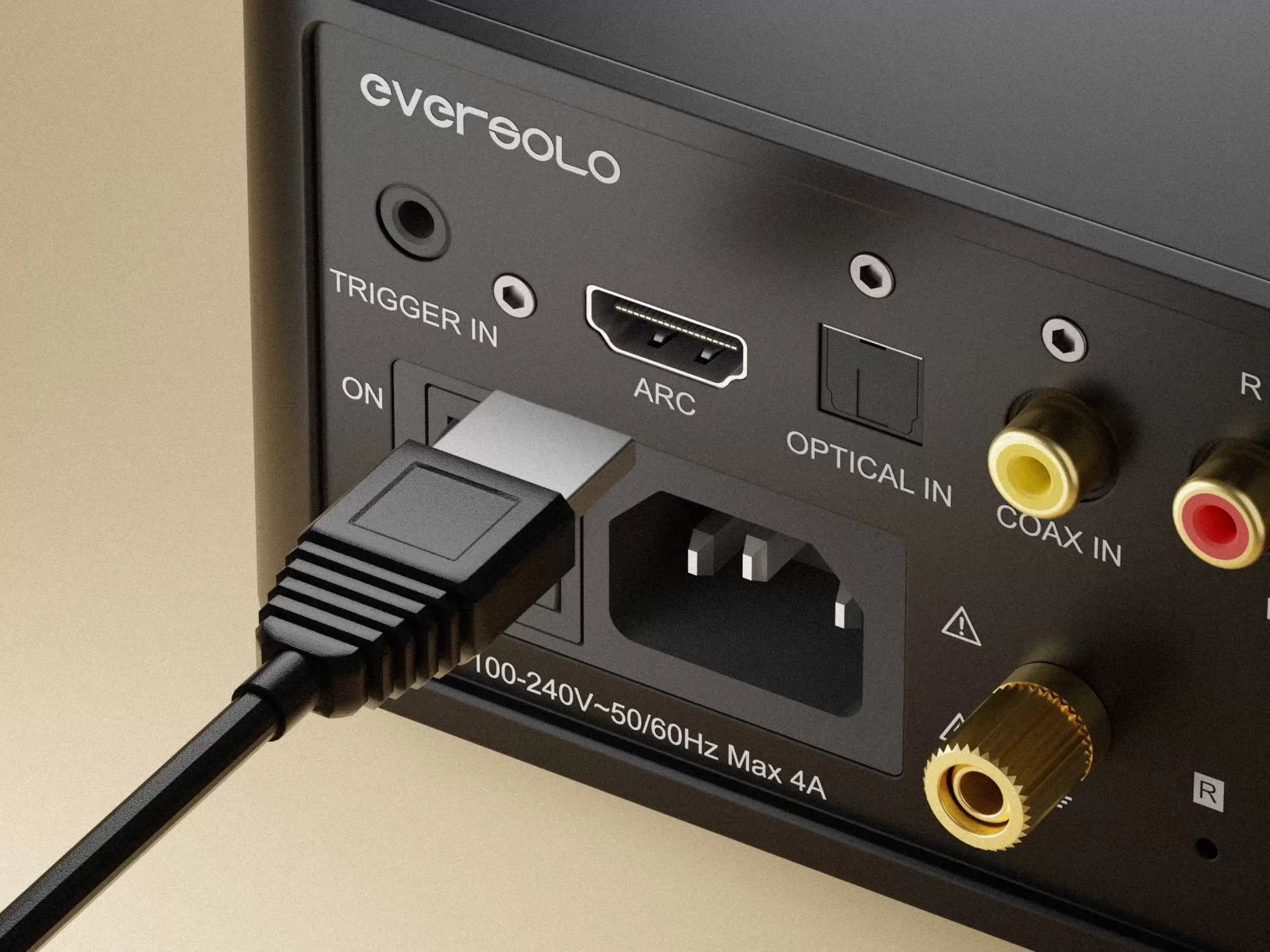 Eversolo Play hálózati sztereó erősítő hátlap HDMI