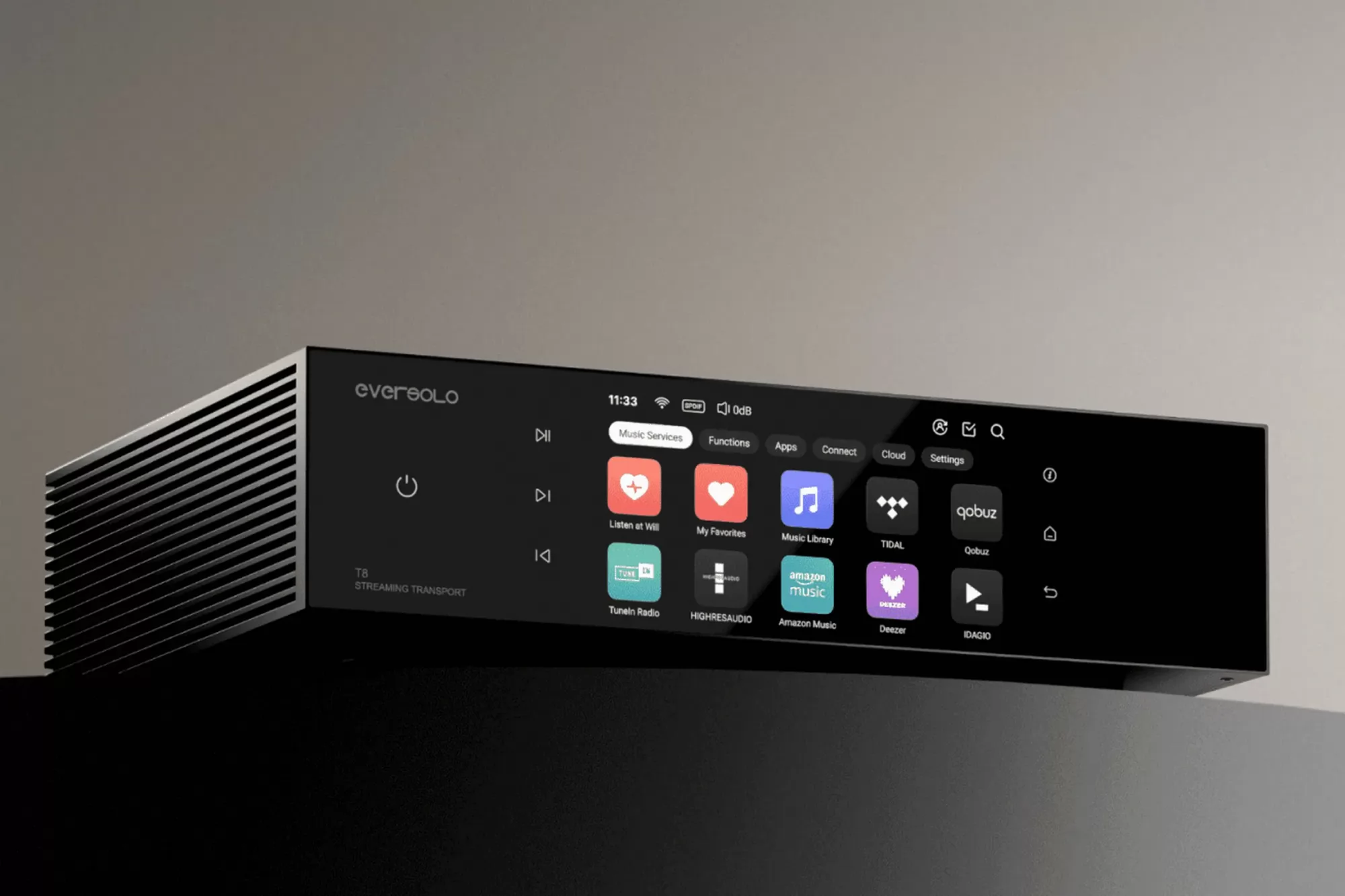 Eversolo T8 streaming transzport