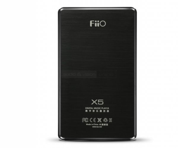 FiiO X5 mobil hifi lejátszó és DSD DAC hátlap
