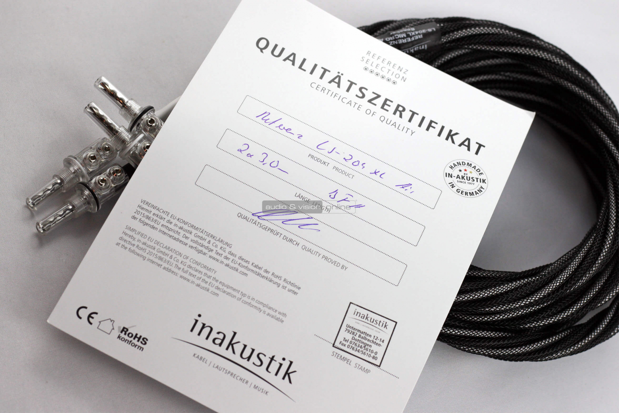 Inakustik LS-204 XL Micro AIR hangfalkábel