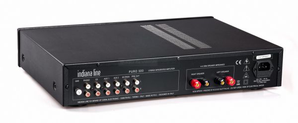 Indiana Line PURO 500 hifi erősítő hátlap