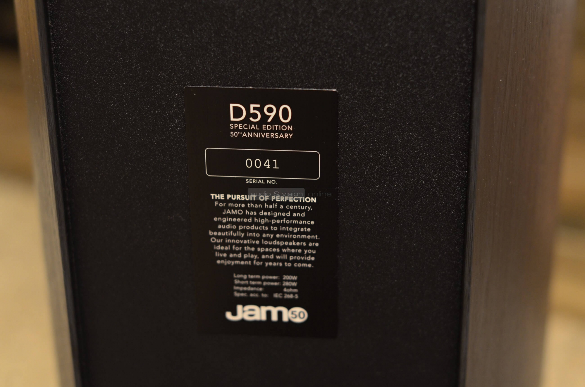 Jamo D 590 50th Anniversary Special Edition hangfal