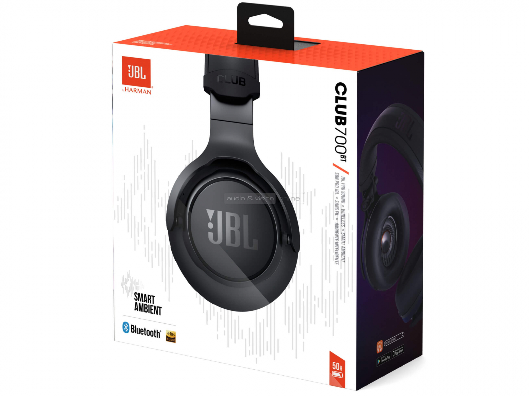 JBL CLUB 700BT Bluetooth fejhallgató doboz