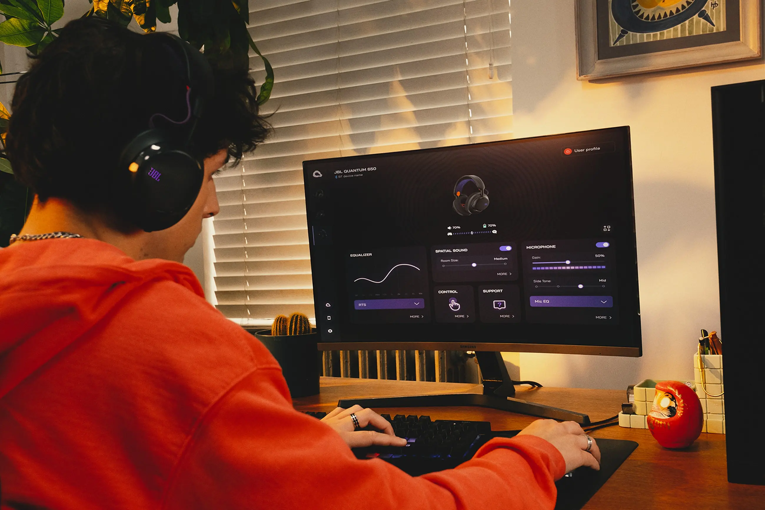 JBL Quantum 650 gamer fejhallgató