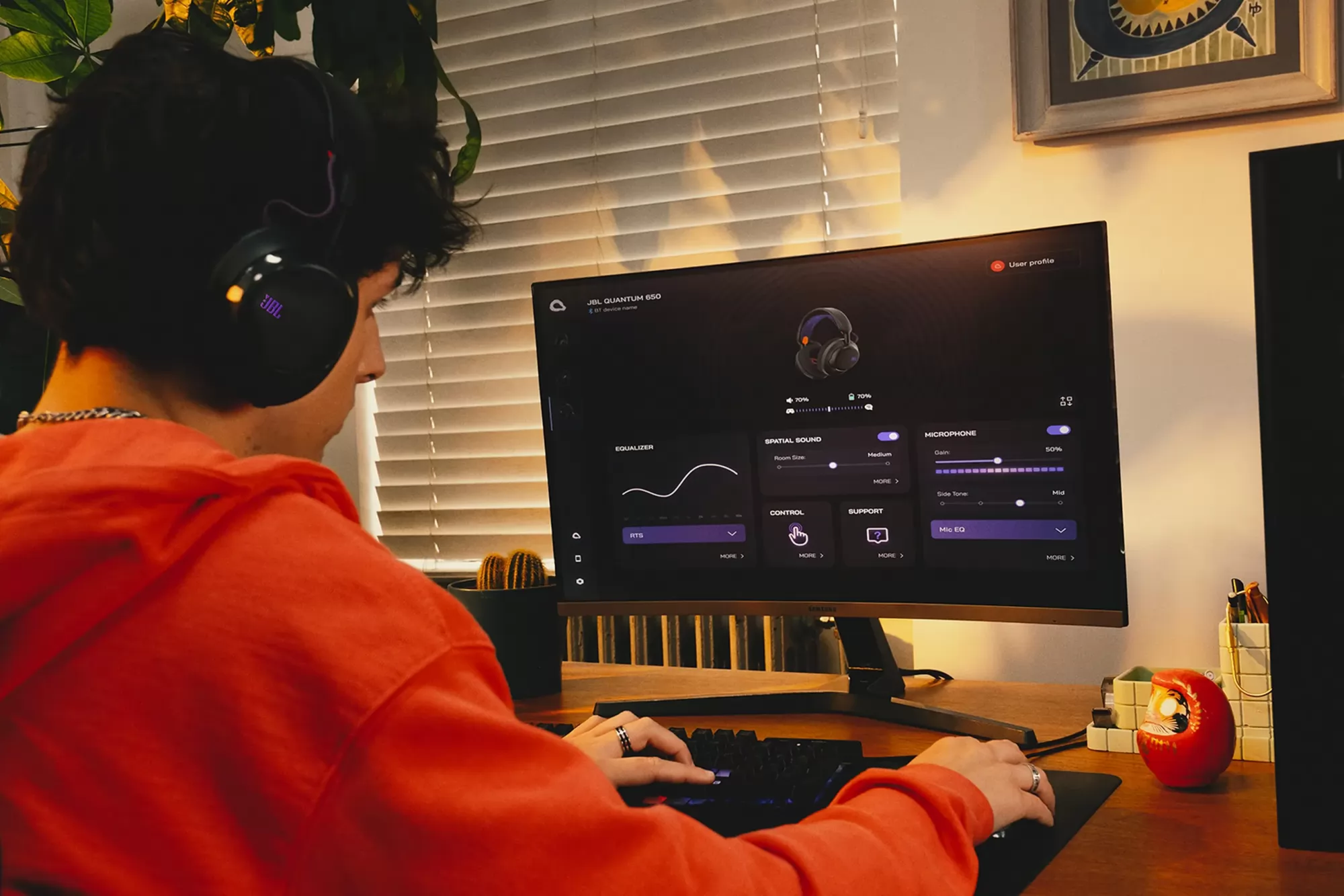 JBL Quantum 650 gamer fejhallgató