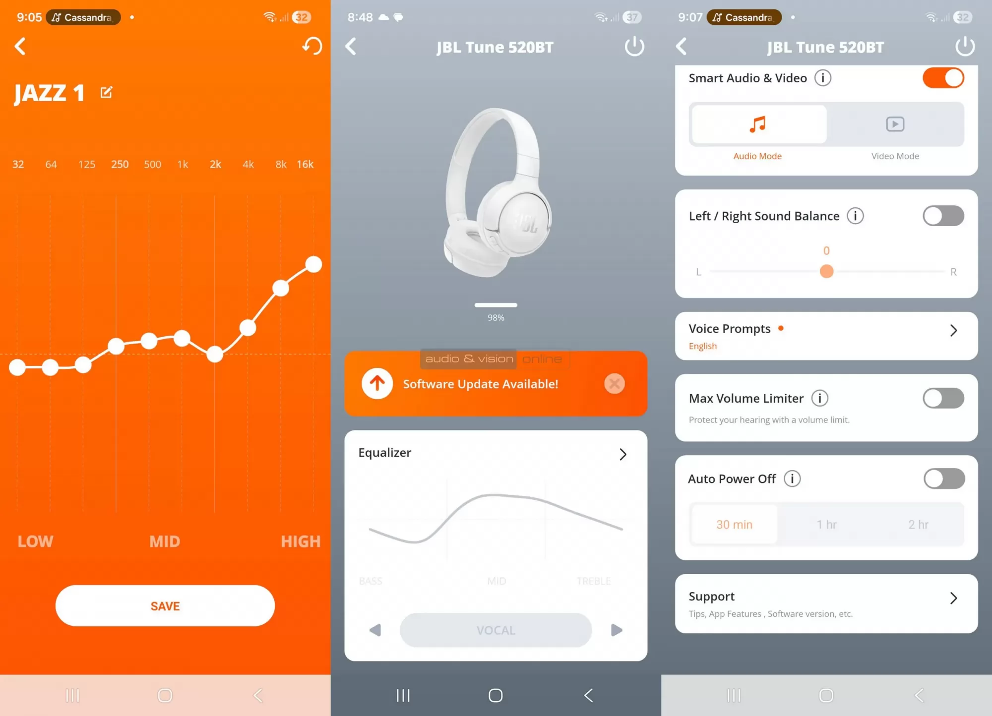 JBL Tune 520BT App