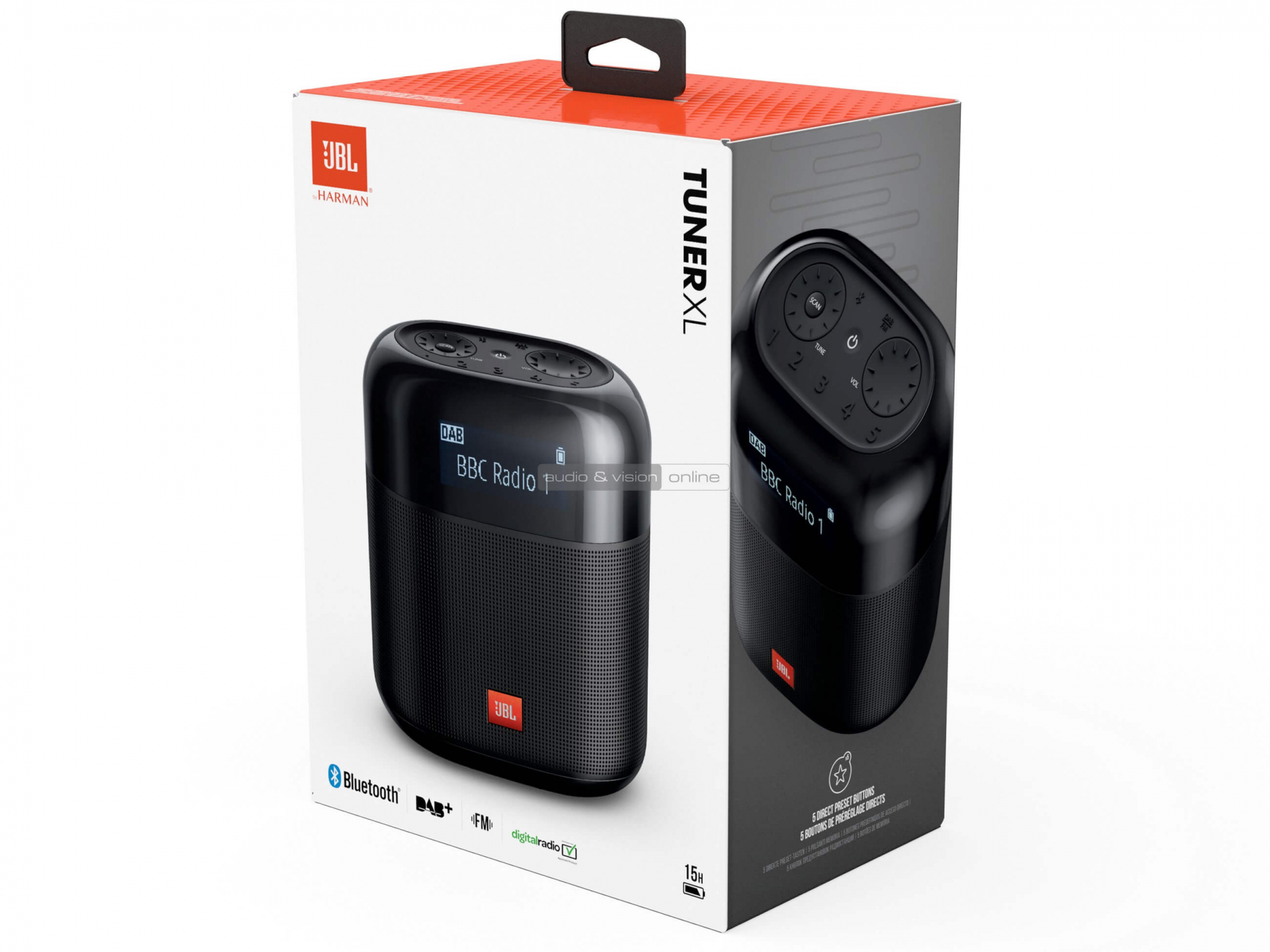 JBL Tuner XL rádiós Bluetooth hangszóró doboz