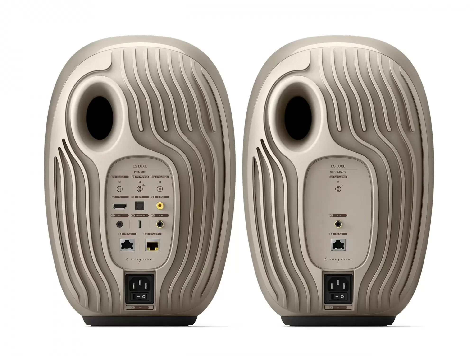 KEF LS LUXE aktív hangfal hátlap