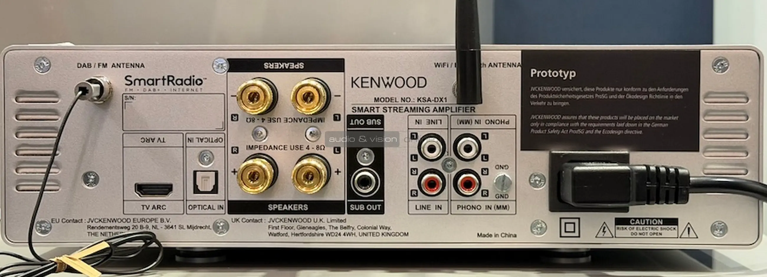 Kenwood KSA-DX1 hátlap