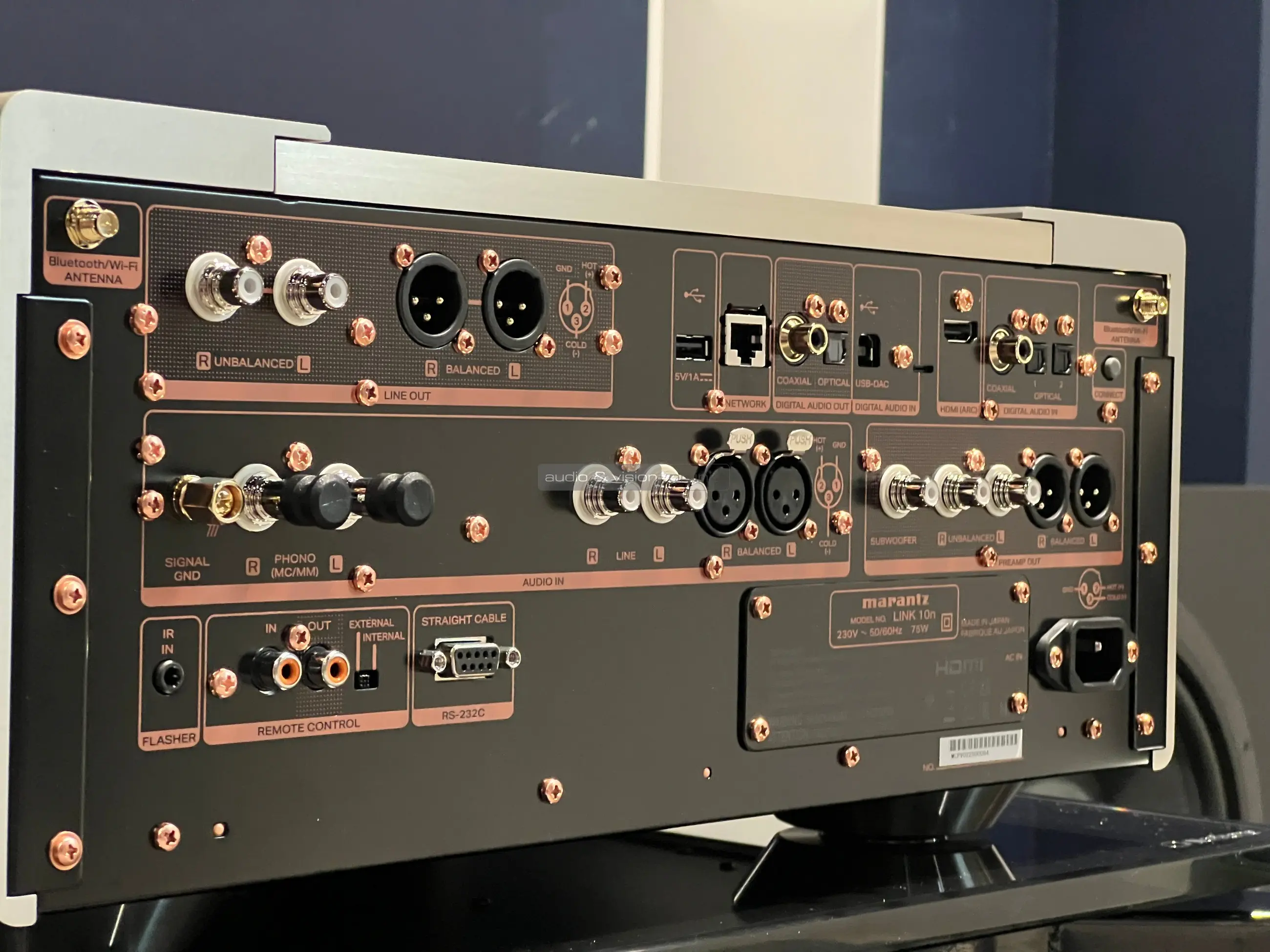 Marantz LINK 10n hálózati zenelejátszó hátlap