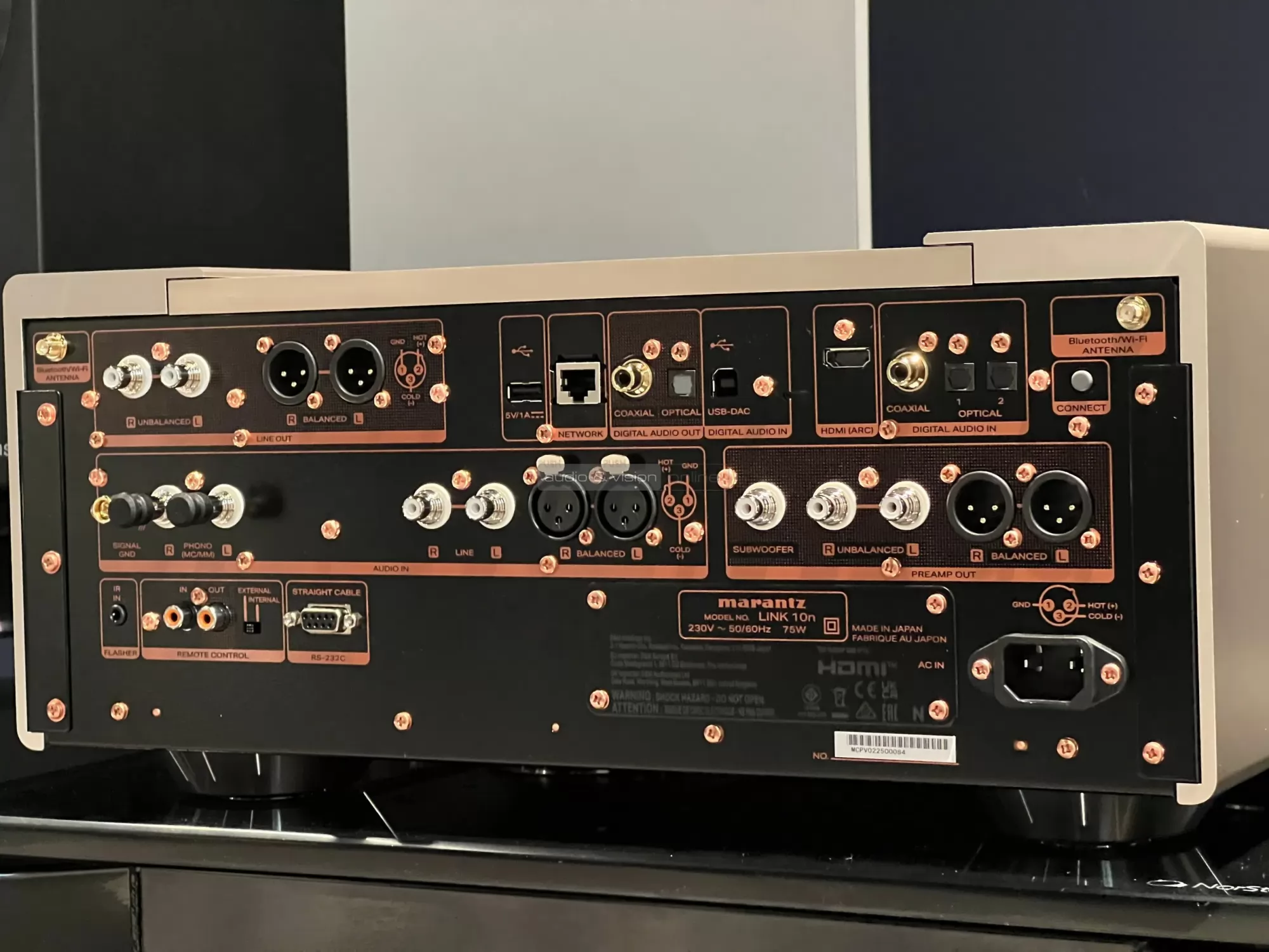 Marantz LINK 10n hálózati zenelejátszó hátlap