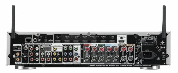 Marantz NR1605 házimozi erősítő hátlap