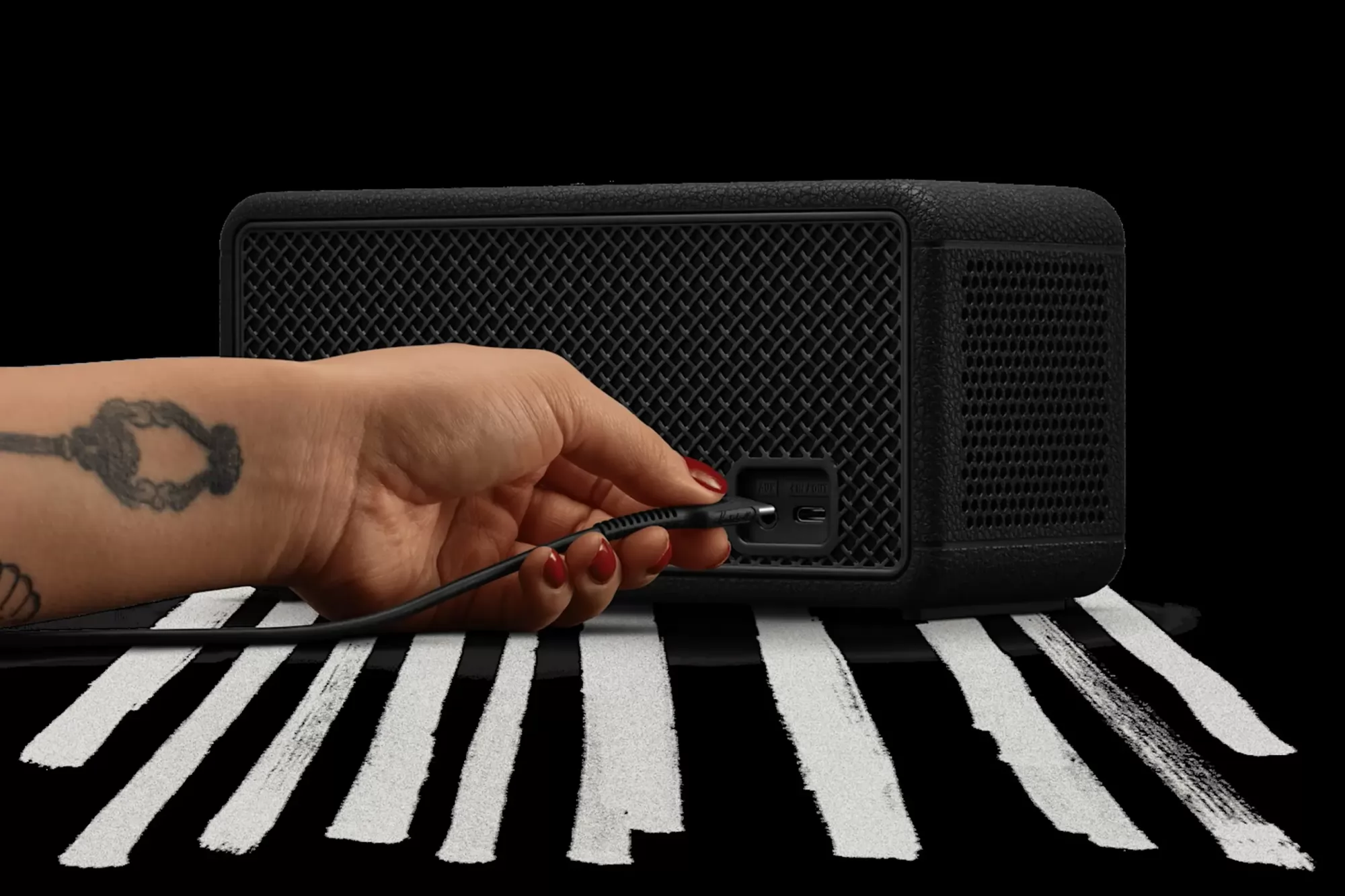 Marshall Middleton II Bluetooth hangszóró hátlap