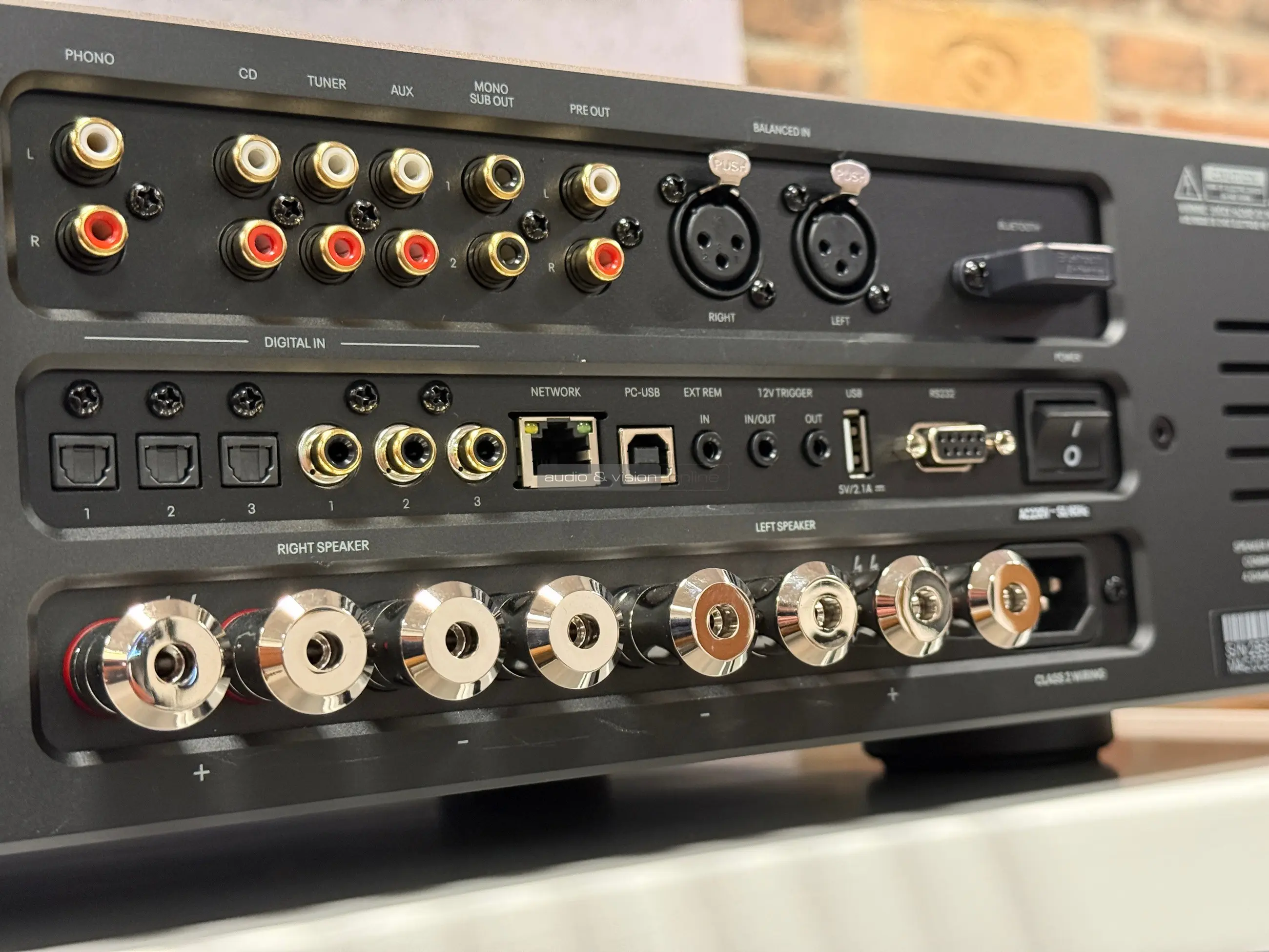 Michi X3 Series 2 sztereó erősítő hátlap