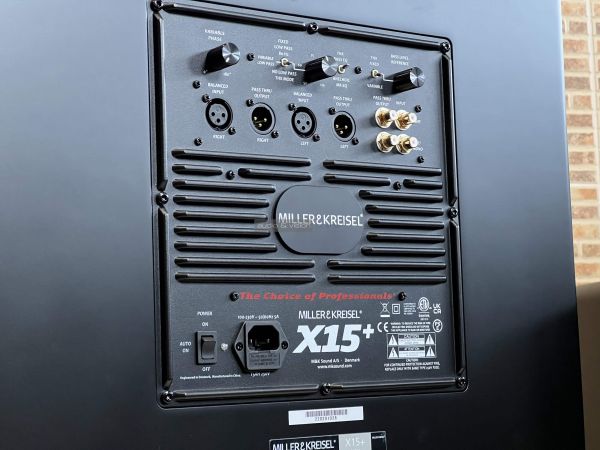 MK Sound X15 Plus aktív mélyláda hátlap