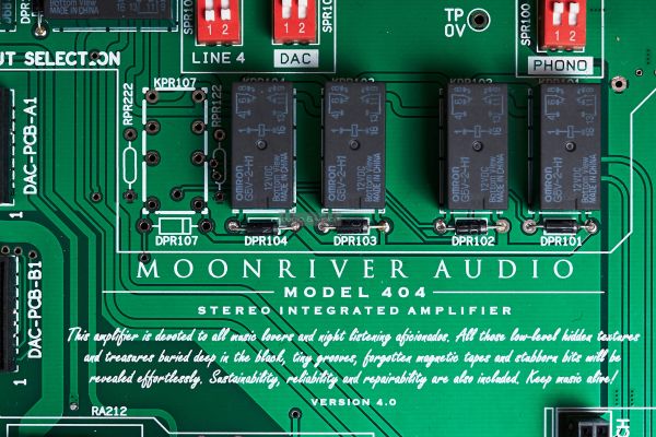 Moonriver Audio 404 Reference sztereó erősítő PCB