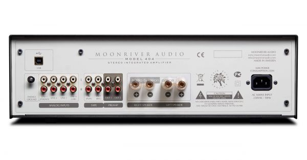 Moonriver Audio 404 sztereó erősítő hátlap