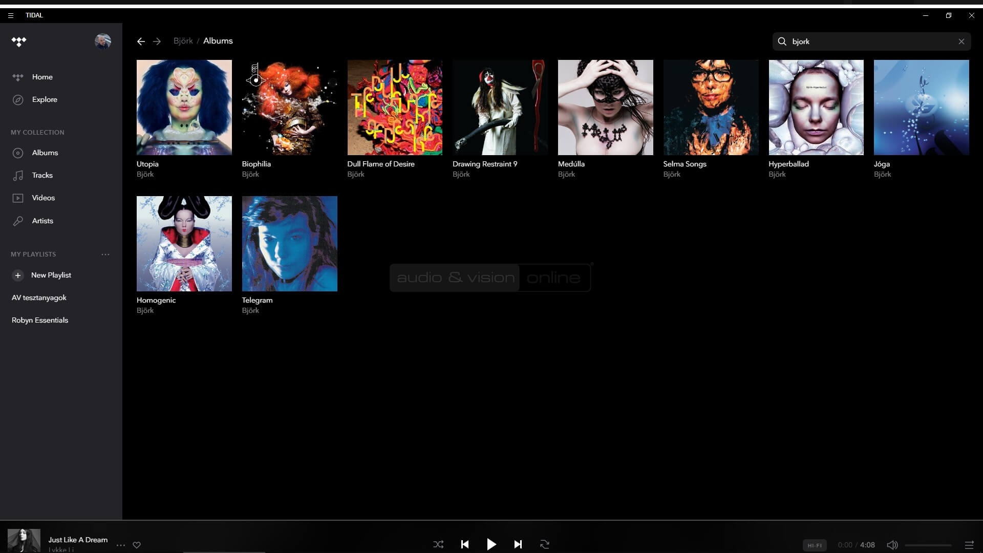 ez lenne az összes Björk album