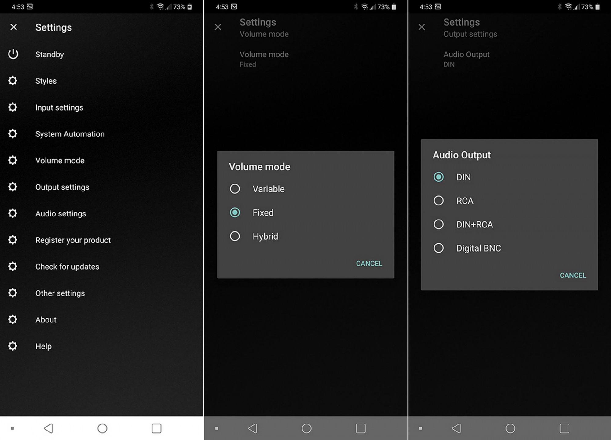 Naim NDX 2 App settings