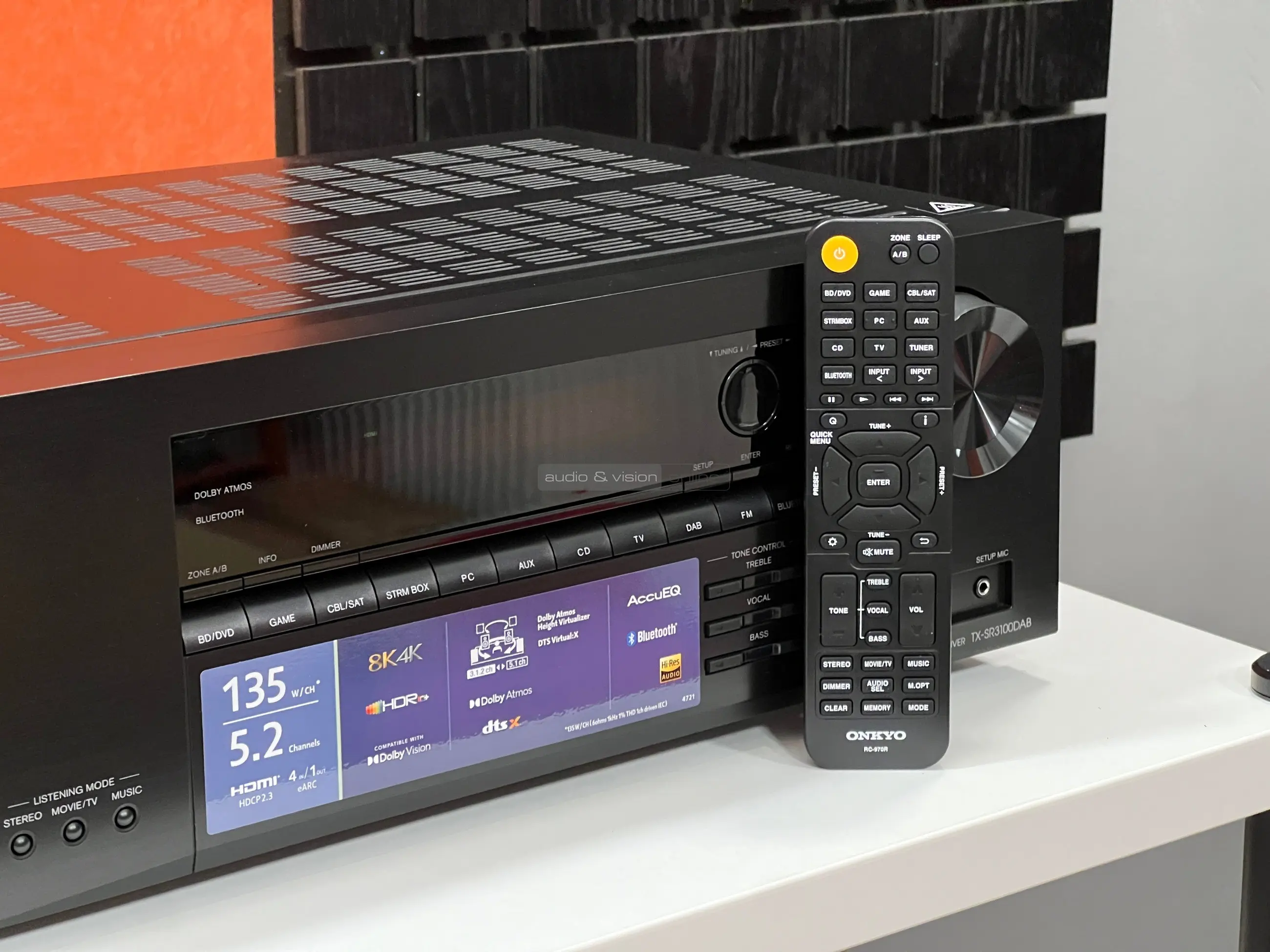 Onkyo TX-SR3100 DAB házimozi erősítő távirányító