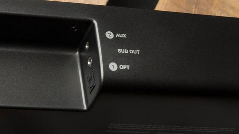 Polk Audio Omni SB1 soundbar csatlakozók