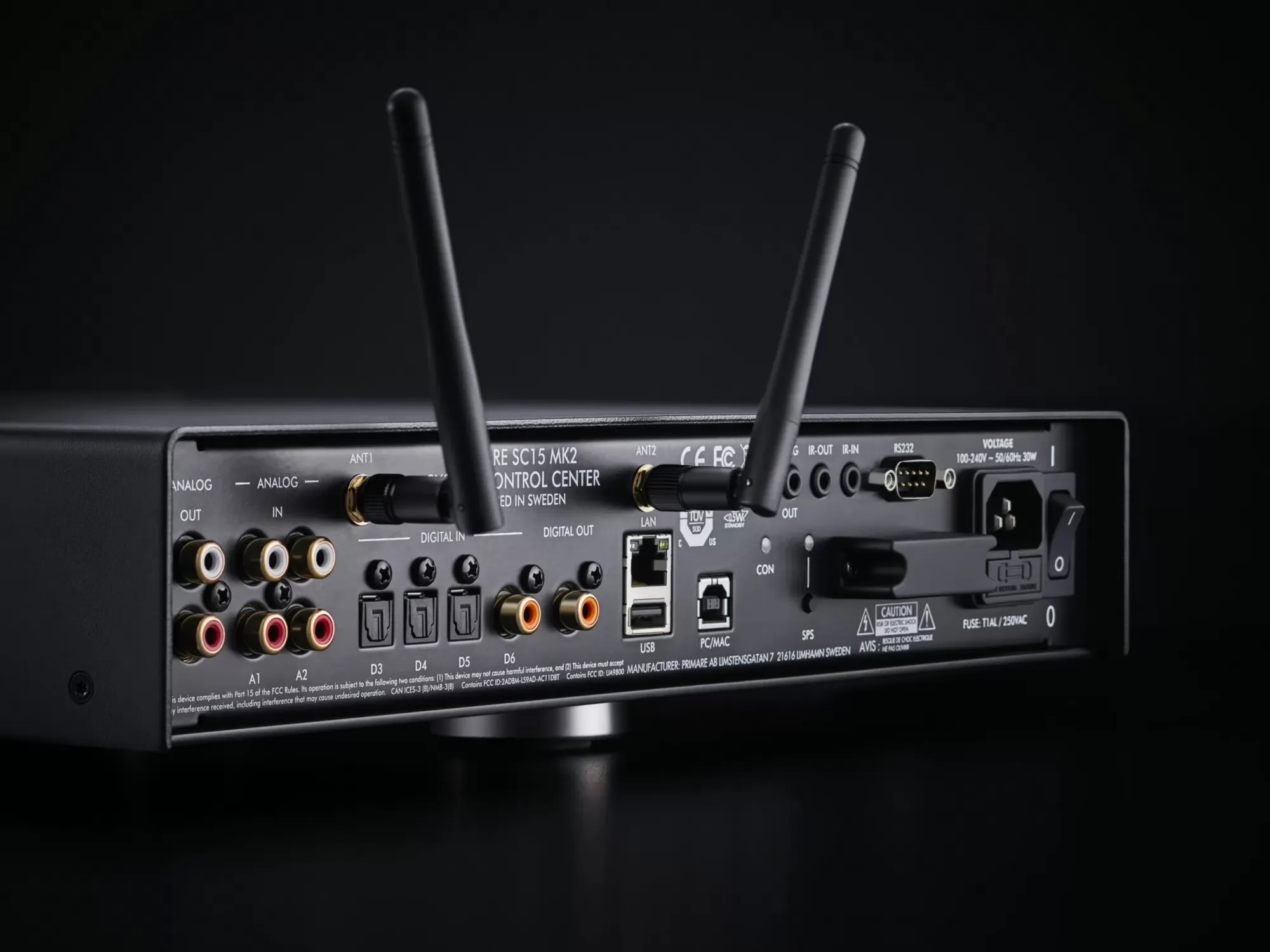 Primare SC15 MK2 hálózati zenelejátszó hátlap