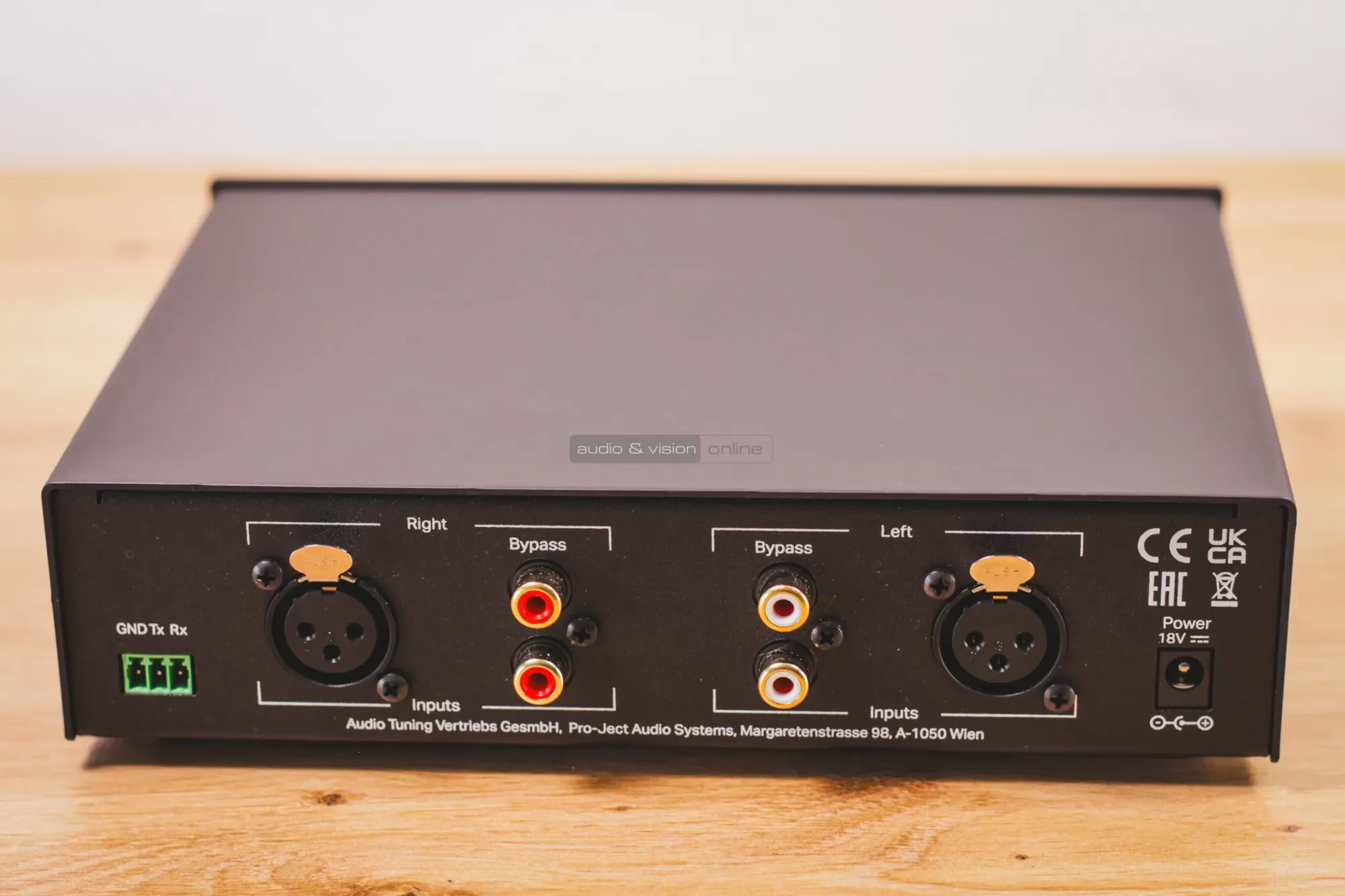 Pro-Ject Head Box S3 B fejhallgató erősítő hátlap