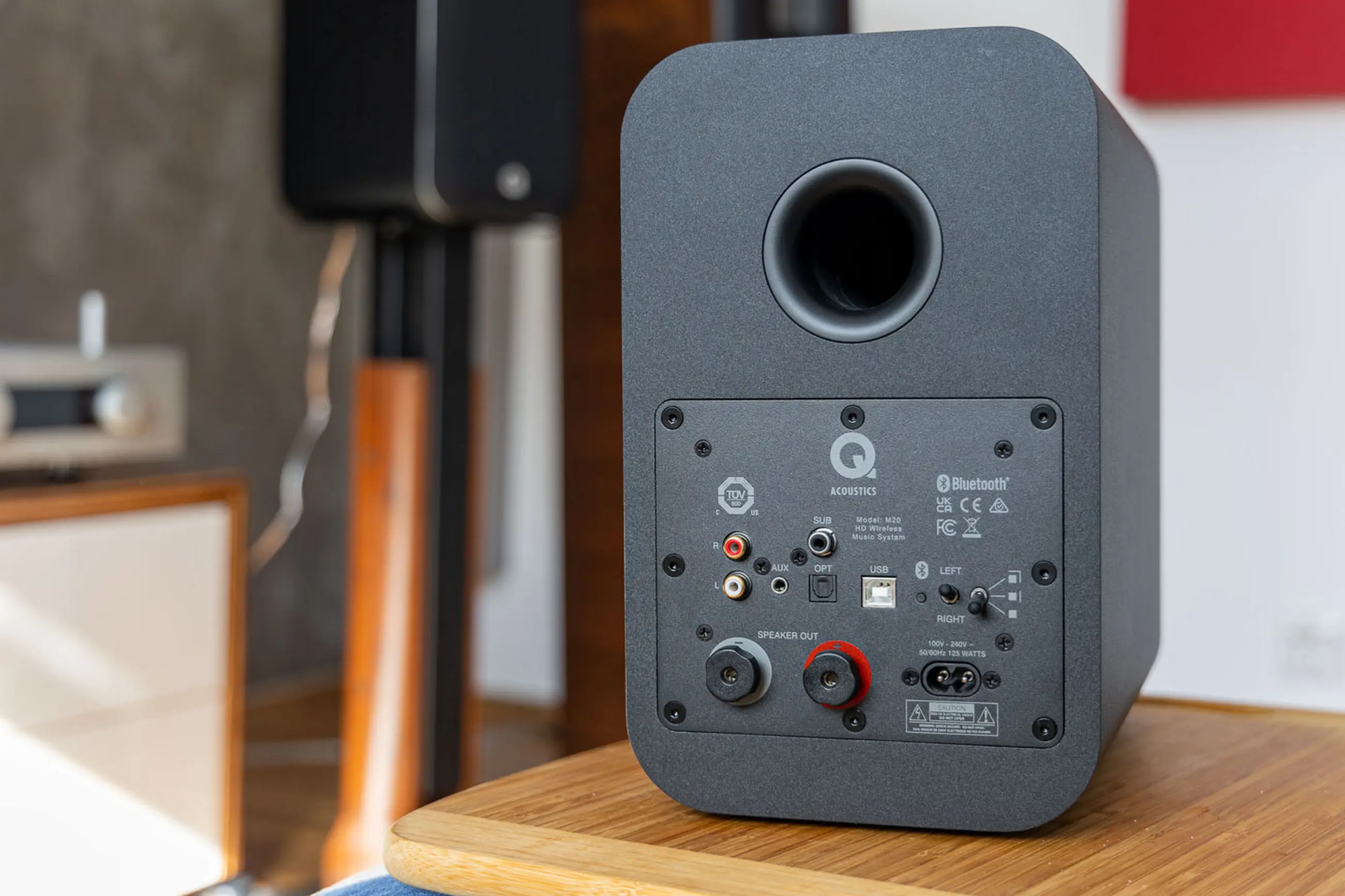 Q Acoustics M20 HD aktív hangfal hátlap