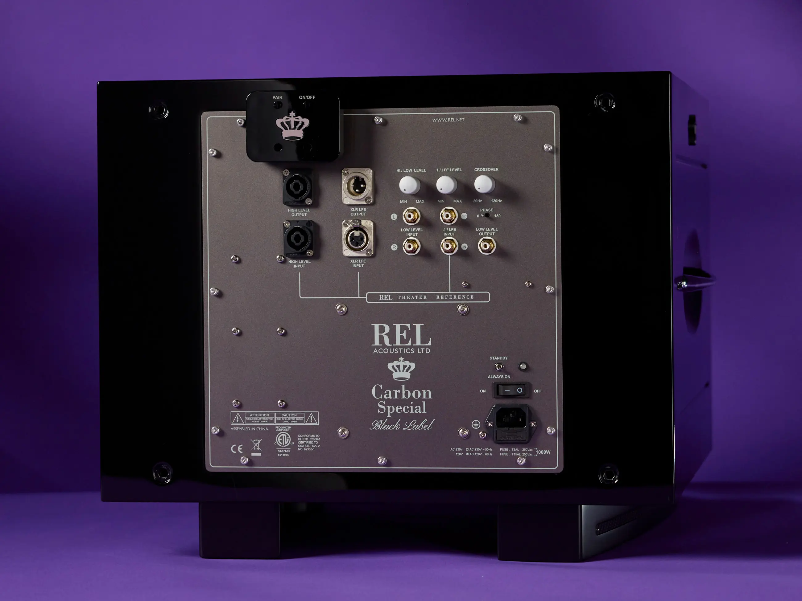 REL Carbon Special Black Label mélyláda hátlap