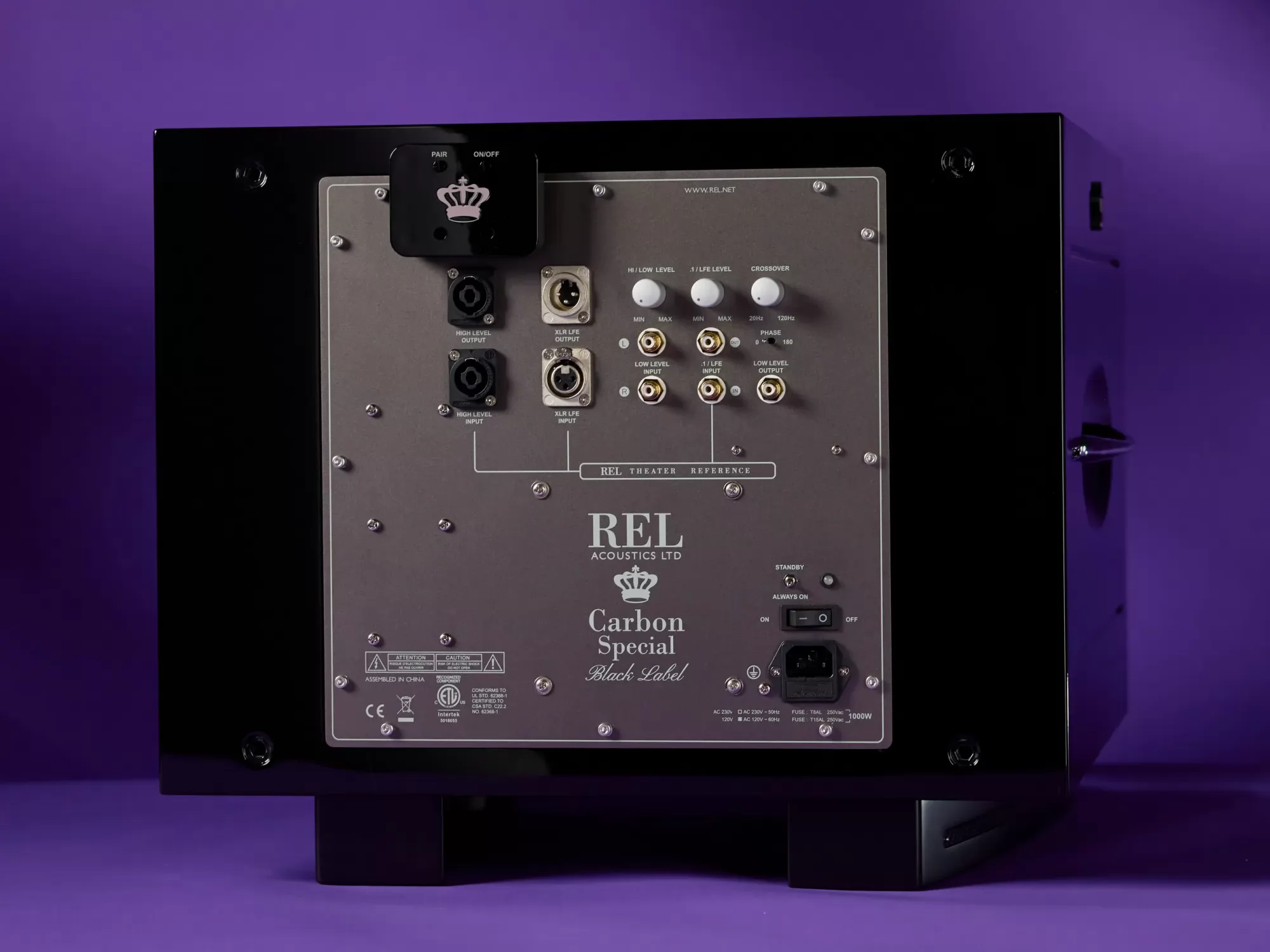 REL Carbon Special Black Label mélyláda hátlap