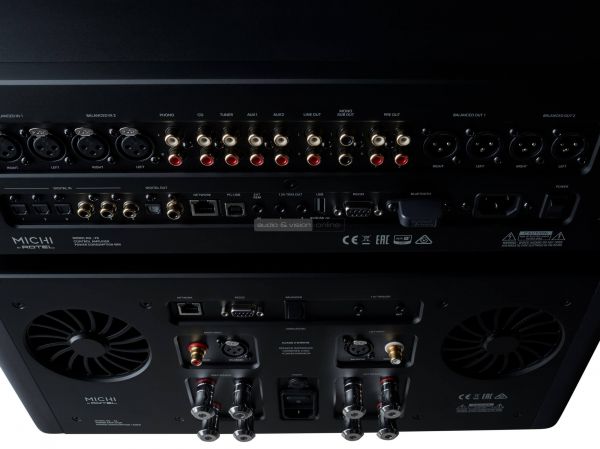 Rotel Michi P5 S5 high end sztereó előfok végerősítő hátlap
